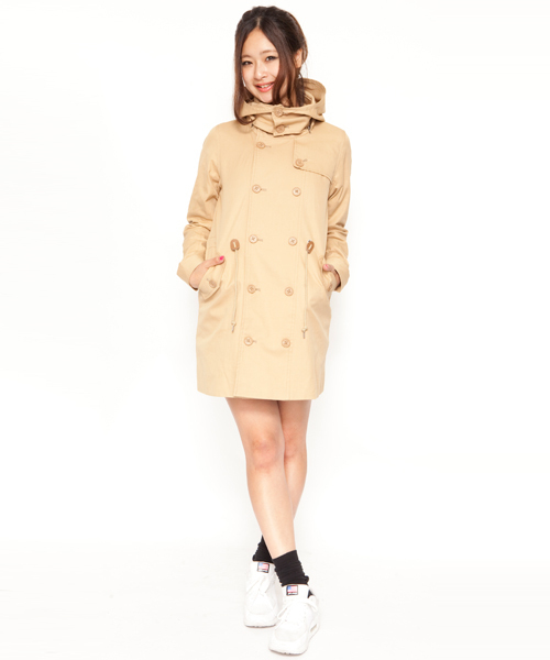 X-girl(エックスガール)の「TRENCH COAT(トレンチコート・レディース・ベージュ/オレンジ/ネイビー・1/2)」の14枚目の写真
