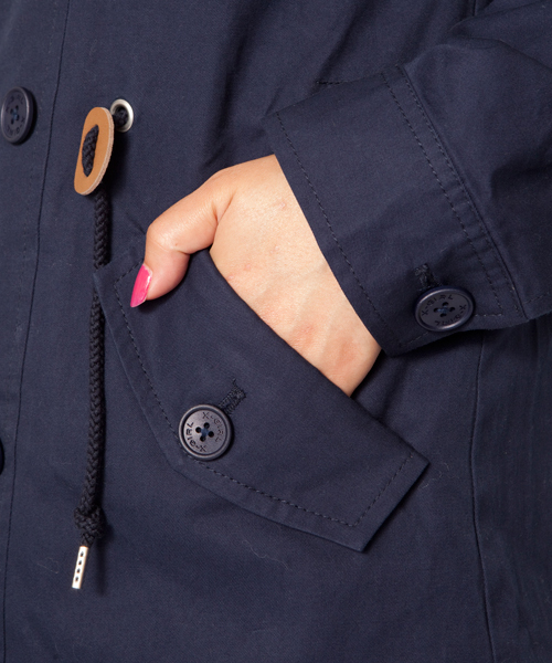 X-girl(エックスガール)の「TRENCH COAT(トレンチコート・レディース・ベージュ/オレンジ/ネイビー・1/2)」の10枚目の写真