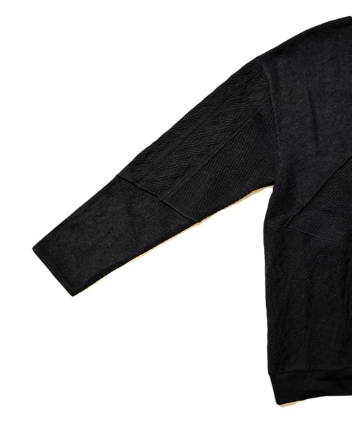 roar（ロアー）の「PATCHWORK KNIT（Tシャツ/カットソー・メンズ・ブラック・2/3）」の3枚目の写真