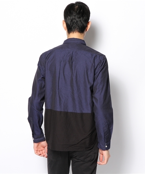 CIAOPANIC（チャオパニック）の「【Ciaopanic】オックスバイカラーシャツL/S（シャツ/ブラウス・メンズ・ホワイト/ネイビー・MEDIUM/LARGE）」の8枚目の写真