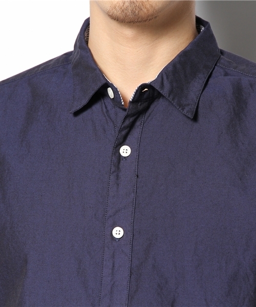 CIAOPANIC（チャオパニック）の「【Ciaopanic】オックスバイカラーシャツL/S（シャツ/ブラウス・メンズ・ホワイト/ネイビー・MEDIUM/LARGE）」の9枚目の写真