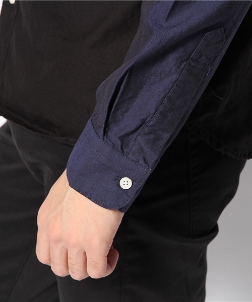 CIAOPANIC（チャオパニック）の「【Ciaopanic】オックスバイカラーシャツL/S（シャツ/ブラウス・メンズ・ホワイト/ネイビー・MEDIUM/LARGE）」の4枚目の写真