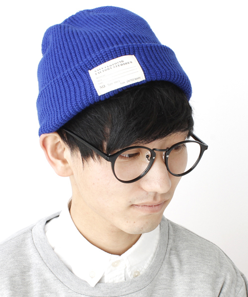 WEGO（ウィゴー）の「WEGO/リブニットキャップ（ニットキャップ/ビーニー・メンズ・ブラック/ライム/ネイビー/ライトイエロー/グレー/ブルー/ワイン/オフホワイト・FREE）」の7枚目の写真