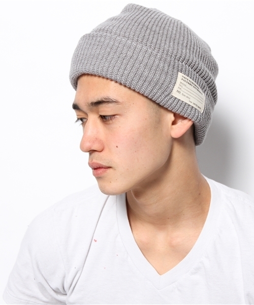 WEGO（ウィゴー）の「WEGO/リブニットキャップ（ニットキャップ/ビーニー・メンズ・ブラック/ライム/ネイビー/ライトイエロー/グレー/ブルー/ワイン/オフホワイト・FREE）」の14枚目の写真