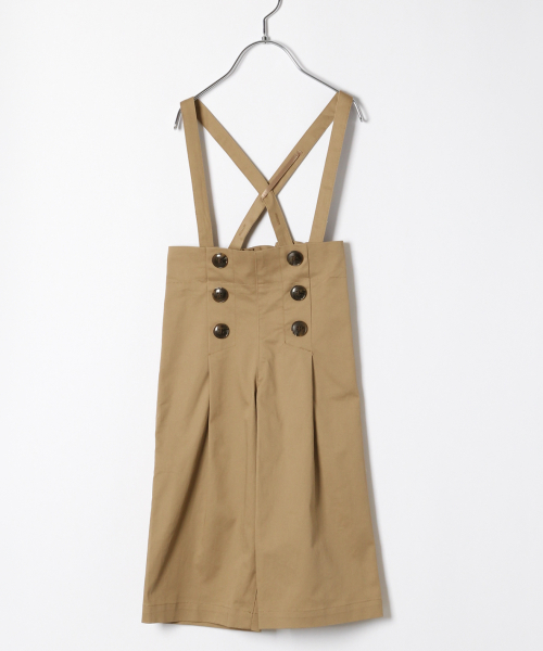 GLOBAL WORK（グローバルワーク）の「【キッズ】フロントボタンサスツキパンツ/824097（その他パンツ・キッズ・ベージュ/ネイビー・X-LARGE/XX-LARGE/SMALL/MEDIUM/LARGE）」の2枚目の写真