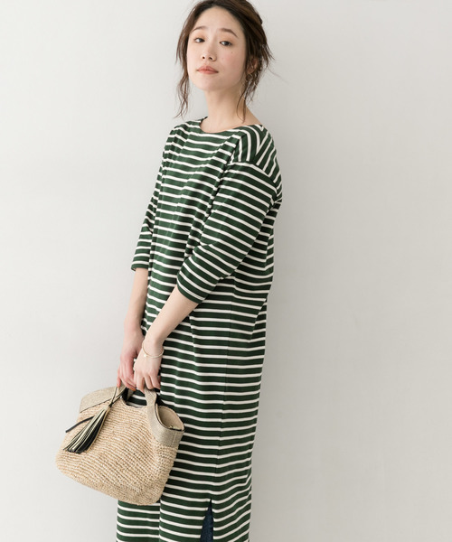 F By Rosso エフバイロッソ の F By Rosso ボーダーカットワンピース ワンピース Wear