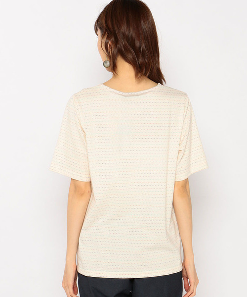 DECOY SINCE 1981(デコイシンスイチキュウハチイチ)の「【オーガニックコットンシリーズ】カラフルドットボーダーTシャツ(Tシャツ/カットソー・レディース・グレー/ピンク/アイボリー・LL/M size/L size)」の11枚目の写真