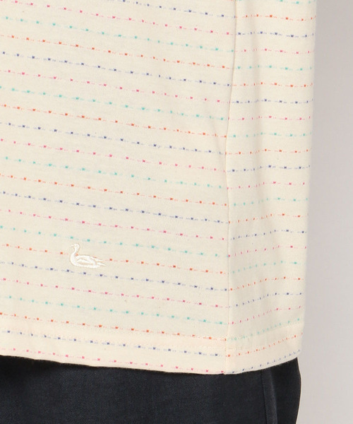 DECOY SINCE 1981(デコイシンスイチキュウハチイチ)の「【オーガニックコットンシリーズ】カラフルドットボーダーTシャツ(Tシャツ/カットソー・レディース・グレー/ピンク/アイボリー・LL/M size/L size)」の6枚目の写真
