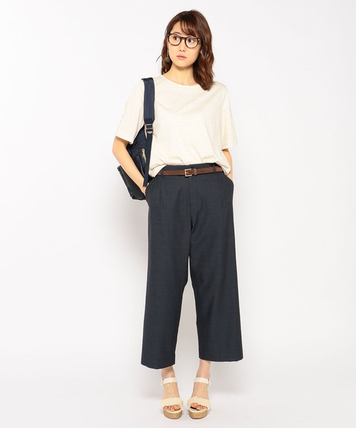 DECOY SINCE 1981(デコイシンスイチキュウハチイチ)の「【オーガニックコットンシリーズ】カラフルドットボーダーTシャツ(Tシャツ/カットソー・レディース・グレー/ピンク/アイボリー・LL/M size/L size)」の7枚目の写真