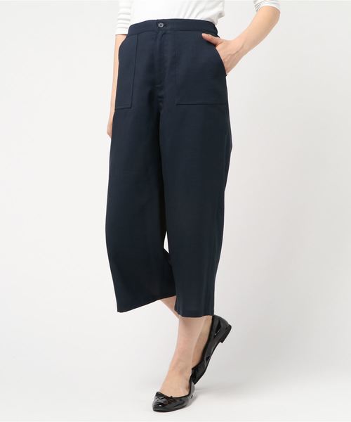 Petit Honfleur（プチオンフルール）の「ワイドパンツ（その他パンツ・レディース・ネイビー/グリーン・70/61/64/67）」の14枚目の写真