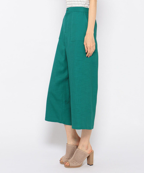 Petit Honfleur（プチオンフルール）の「ワイドパンツ（その他パンツ・レディース・ネイビー/グリーン・70/61/64/67）」の9枚目の写真
