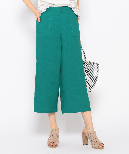 Petit Honfleur（プチオンフルール）の「ワイドパンツ（その他パンツ・レディース・ネイビー/グリーン・70/61/64/67）」の18枚目の写真
