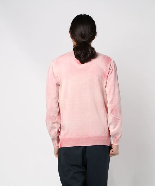 291295＝HOMME（ニーキューイチニーキューゴーオム）の「【ARETEX】×【291295=HOMME】 12GG 綿ニット スプレーDye（ニット/セーター・メンズ・ブルー系その他/マルチ/ピンク系その他/グレー系その他・2/3/4）」の6枚目の写真