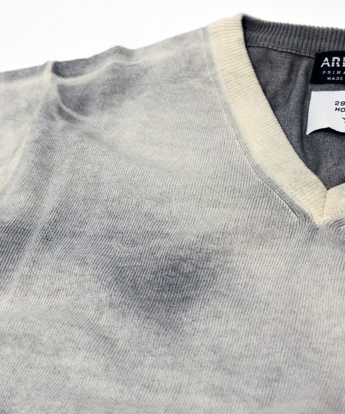 291295＝HOMME（ニーキューイチニーキューゴーオム）の「【ARETEX】×【291295=HOMME】 12GG 綿ニット スプレーDye（ニット/セーター・メンズ・ブルー系その他/マルチ/ピンク系その他/グレー系その他・2/3/4）」の9枚目の写真