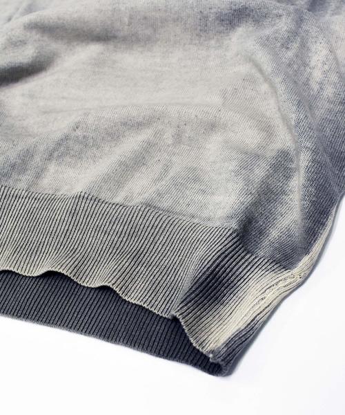 291295＝HOMME（ニーキューイチニーキューゴーオム）の「【ARETEX】×【291295=HOMME】 12GG 綿ニット スプレーDye（ニット/セーター・メンズ・ブルー系その他/マルチ/ピンク系その他/グレー系その他・2/3/4）」の7枚目の写真