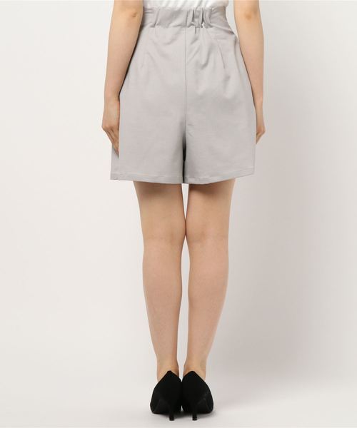 DouDou（ドゥドゥ）の「ハイウエストタックショートパンツ（その他パンツ・レディース・グレー/オレンジ・38/36）」の4枚目の写真