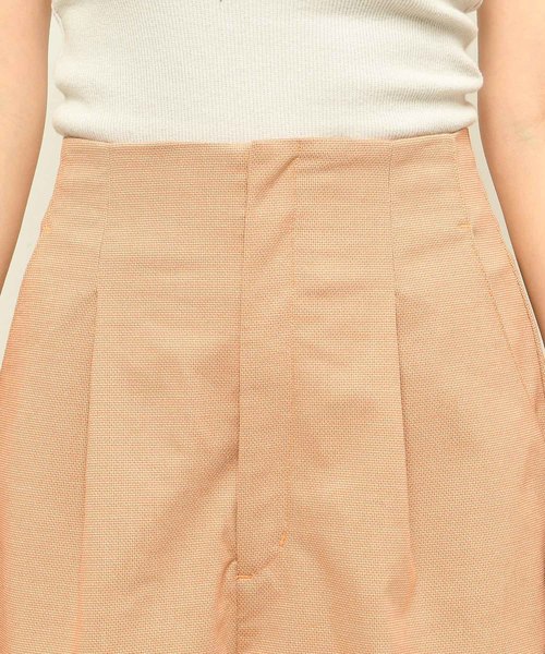 DouDou（ドゥドゥ）の「ハイウエストタックショートパンツ（その他パンツ・レディース・グレー/オレンジ・38/36）」の8枚目の写真