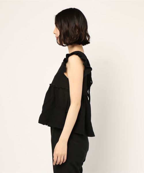 fifth（フィフス）の「バックシャンフリルスリーブブラウス（シャツ/ブラウス・レディース・ブラック/グレー・MEDIUM）」の13枚目の写真