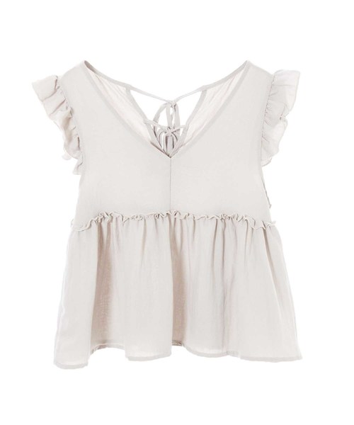 fifth（フィフス）の「バックシャンフリルスリーブブラウス（シャツ/ブラウス・レディース・ブラック/グレー・MEDIUM）」の3枚目の写真