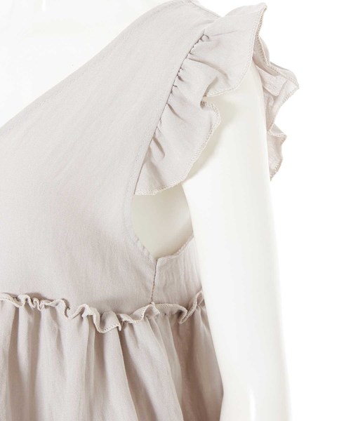 fifth（フィフス）の「バックシャンフリルスリーブブラウス（シャツ/ブラウス・レディース・ブラック/グレー・MEDIUM）」の8枚目の写真