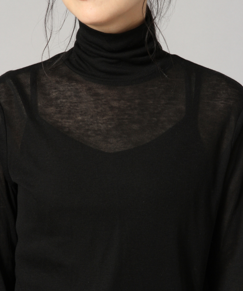 LOWRYS FARM（ローリーズファーム）の「シアータートル　852841（Tシャツ/カットソー・レディース・ブラック/オフホワイト/イエロー・FREE）」の7枚目の写真