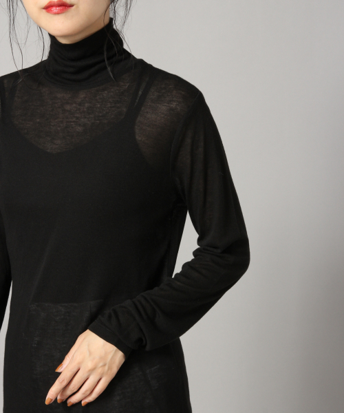 LOWRYS FARM（ローリーズファーム）の「シアータートル　852841（Tシャツ/カットソー・レディース・ブラック/オフホワイト/イエロー・FREE）」の5枚目の写真