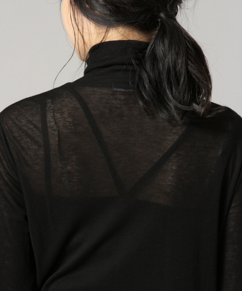 LOWRYS FARM（ローリーズファーム）の「シアータートル　852841（Tシャツ/カットソー・レディース・ブラック/オフホワイト/イエロー・FREE）」の4枚目の写真