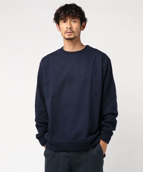 SHIPS(シップス)の「SHIPS+Siora: フリースマシン コンビ クルーネック カットソー(Tシャツ/カットソー・メンズ・オフホワイト/キャメル/ネイビー・SMALL/MEDIUM/LARGE)」の3枚目の写真