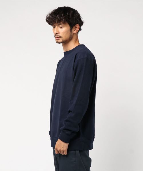 SHIPS(シップス)の「SHIPS+Siora: フリースマシン コンビ クルーネック カットソー(Tシャツ/カットソー・メンズ・オフホワイト/キャメル/ネイビー・SMALL/MEDIUM/LARGE)」の4枚目の写真
