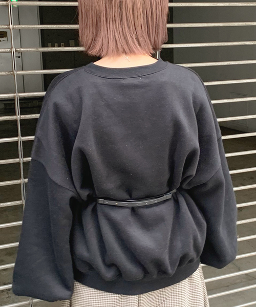 apres jour mignon（アプレジュールミニョン）の「袖ボリュームスウェット【ZOZOTOWN限定アイテム】（スウェット・レディース・ブラック/モカ/スモークピンク/ライトベージュ・フリー）」の16枚目の写真