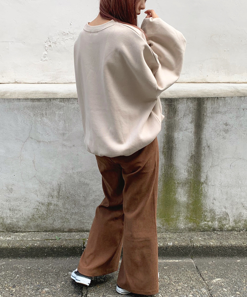 apres jour mignon（アプレジュールミニョン）の「袖ボリュームスウェット【ZOZOTOWN限定アイテム】（スウェット・レディース・ブラック/モカ/スモークピンク/ライトベージュ・フリー）」の18枚目の写真