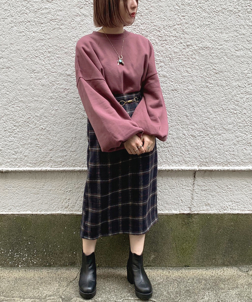 apres jour mignon（アプレジュールミニョン）の「袖ボリュームスウェット【ZOZOTOWN限定アイテム】（スウェット・レディース・ブラック/モカ/スモークピンク/ライトベージュ・フリー）」の22枚目の写真