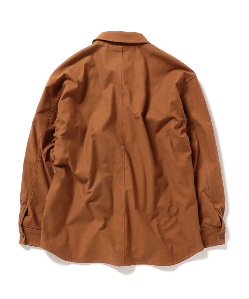 SHIPS（シップス）の「SU: ニットフリース CPO シャツ ジャケット（シャツ/ブラウス・メンズ・ブラック/オリーブ/キャメル・SMALL/MEDIUM/LARGE）」の9枚目の写真