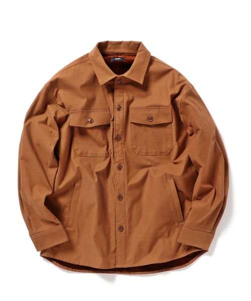 SHIPS（シップス）の「SU: ニットフリース CPO シャツ ジャケット（シャツ/ブラウス・メンズ・ブラック/オリーブ/キャメル・SMALL/MEDIUM/LARGE）」の7枚目の写真