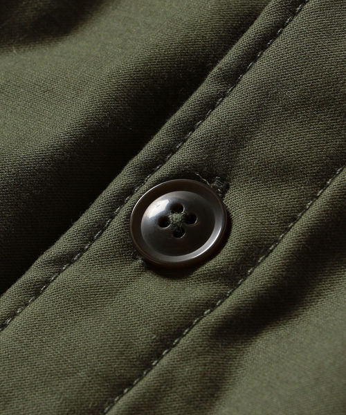 SHIPS（シップス）の「SU: ニットフリース CPO シャツ ジャケット（シャツ/ブラウス・メンズ・ブラック/オリーブ/キャメル・SMALL/MEDIUM/LARGE）」の8枚目の写真