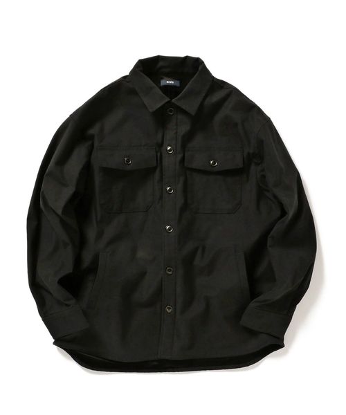 SHIPS（シップス）の「SU: ニットフリース CPO シャツ ジャケット（シャツ/ブラウス・メンズ・ブラック/オリーブ/キャメル・SMALL/MEDIUM/LARGE）」の16枚目の写真