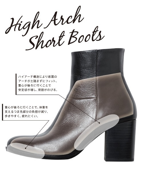 ADAM ET ROPE'（アダムエロペ）の「ショート丈ハイアーチブーツ（ブーツ・レディース・ダークブラウン・36/38/39/37）」の9枚目の写真