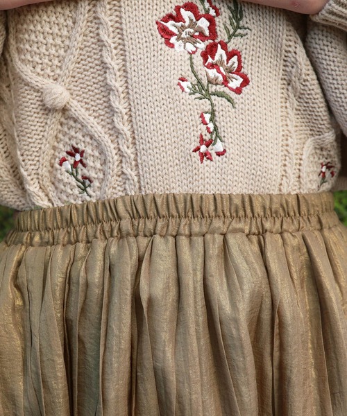 PairPair（ペアペア）の「シアープリーツスカート（スカート・レディース・ベージュ/モカ・FREE）」の4枚目の写真