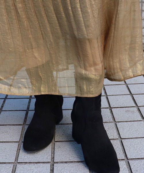 PairPair（ペアペア）の「シアープリーツスカート（スカート・レディース・ベージュ/モカ・FREE）」の5枚目の写真