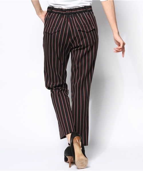 Loungedress ラウンジドレス　変形ストライプ柄パンツ Loungedress ラウンジドレス 変形ストライプ柄パンツ