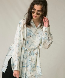 MAISON SPECIAL | マーブルプリントキュプラチュニックシャツ【MAISON SPECIAL/メゾンスペシャル】(シャツ/ブラウス)