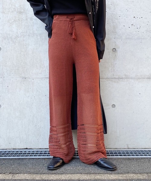 PAGEBOY（ページボーイ）の「レースアミニットパンツ（その他パンツ・レディース・ブラック/テラコッタ・FREE）」の2枚目の写真