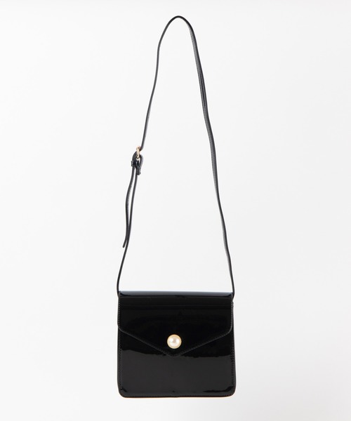 WEGO（ウィゴー）の「WEGO/パールフラップショルダーバッグ（ショルダーバッグ・レディース・ホワイト系その他/ベージュ/ブラック・FREE）」の10枚目の写真