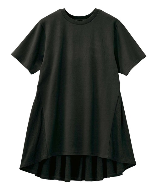 GeeRA(ジーラ)の「バックフレアーチュニック(Tシャツ/カットソー・レディース・カーキ/ホワイト/ブラック/モカ・SMALL/X-LARGE/XX-LARGE/LARGE/MEDIUM)」の16枚目の写真