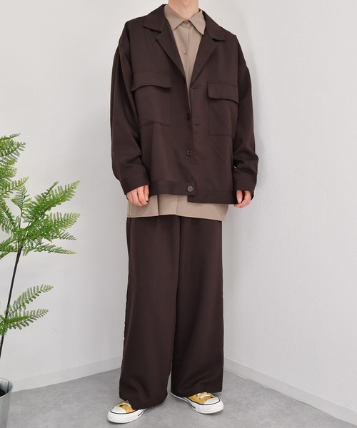 kutir(クティール)の「ワイドフレアパンツ セットアップ(その他パンツ・メンズ・ダークブラウン/パープル/グリーン・MEDIUM/LARGE)」の4枚目の写真