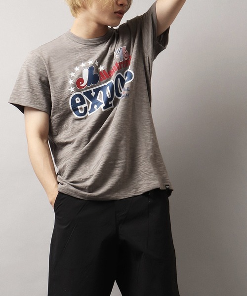'47(フォーティーセブン)の「MLB公認 ’47BRAND ベースボール プリント半袖Tシャツ(Tシャツ/カットソー・メンズ・グレー/ブラック/ブラック系その他/グレー系その他/グリーン/ブラック×ゴールド・2XL/M/XL/S/L)」の11枚目の写真