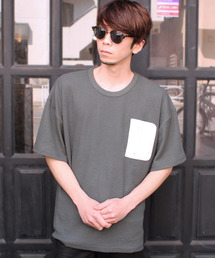 SHI-JYOMAN（シジョマン）の「ZIPポケットワッフル半袖BIGTシャツ（Tシャツ/カットソー）」