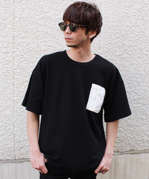 ZIPポケットワッフル半袖BIGTシャツ