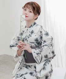 KYOETSU（キョウエツ）の「1人で簡単着付け ワンピース 浴衣 2点セット A ( ワンピース浴衣 + 帯 )（浴衣）」