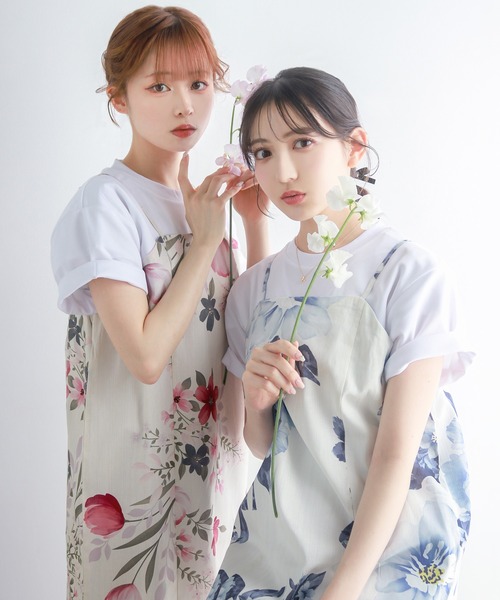 1人で簡単着付け ワンピース 浴衣 2点セット( ワンピース浴衣 + 帯